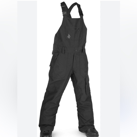 Volcom Juniors Barkley Bib Overall size XL 14yr snowsuit ski snowboard pants - Picture 1 of 14